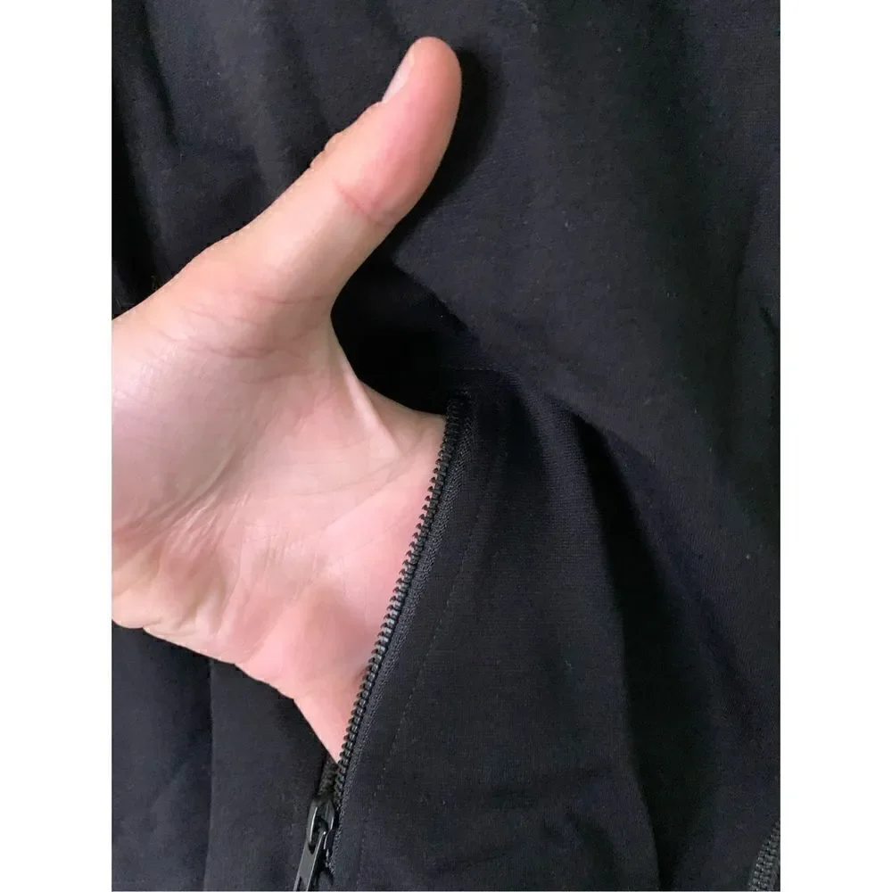 Eileen Fisher asymmetrical jacket black women's size medium